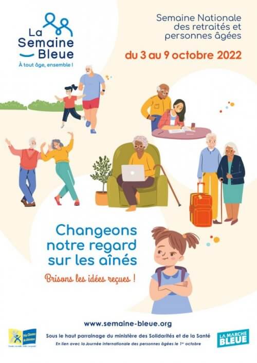 affiche la semaine bleue 2022